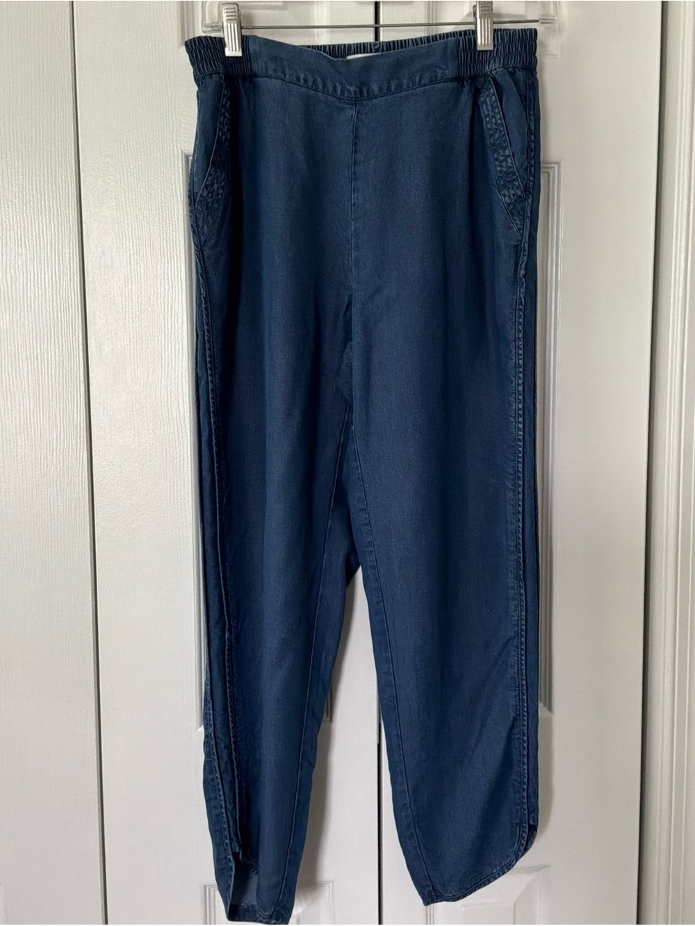Coldwater Creek Women’s Light Weight Pants Flat Front, Elastic Back, Pockets 4P